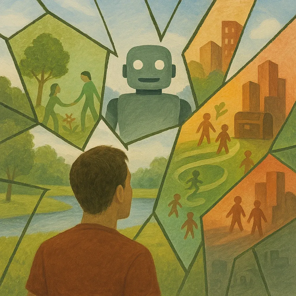 Possible human futures under advanced AI