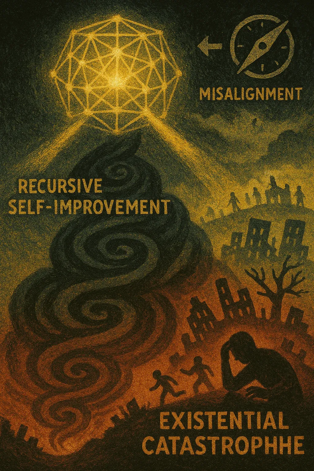 Recursive AI improvement and the risk of misalignment