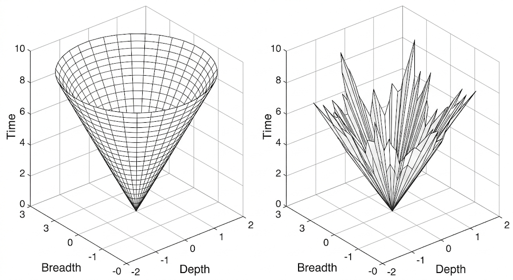 Smooth and spiky capability trajectories over time